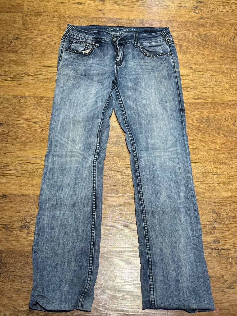 Cowgirl Tuff Women's Light Blue Flare Jeans